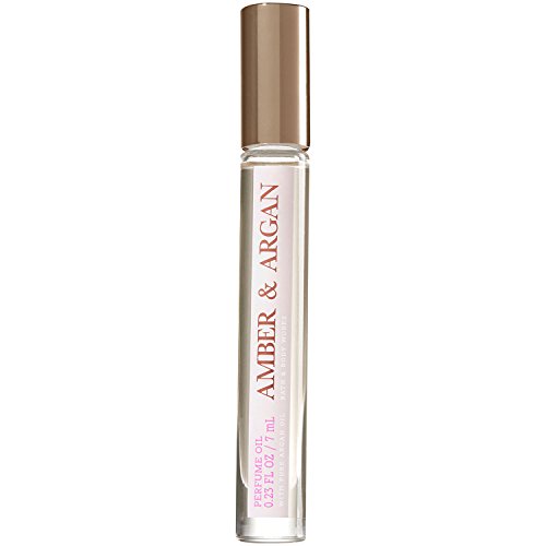 Bath and Body Works Amber and Argan Perfume Oil .23 Ounce Rollerball Perfect Travel Size