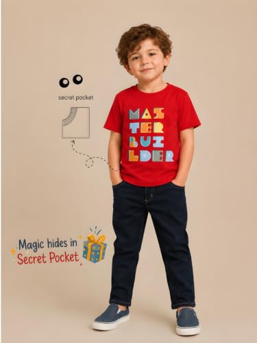 Image of Pilolo Kids Soft Cotton Lycra Pocket T-Shirt for Boys - (Combo Pack of 2)