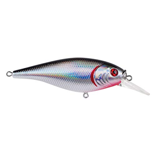 Berkley Flicker Shad Jointed Fishing Lure, Black Silver, 1/6 oz, 2in | 5cm Crankbaits, Size, Profile...