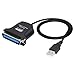 RUITEXUN USB to Parallel Port Printer Cable, USB Male to 36-Pin IEEE1284 CN36 Centronics Cable Adapter for PC, Computer, Laptop to Printer