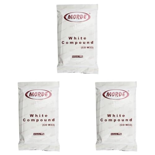 Image of Morde White Compound Bar (CO W33) - 400g | Ideal for Baking, Frosting, Chocolate Making, Ice Creams & Desserts (Pack of 3)