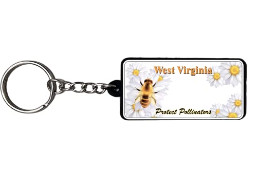 AMERICANPHOENIX Beautiful & Unique West Virginia Keychain - USA Souvenir, West Virginia State, Collectible Design, Flexible Silicone, Keyring Lanyard Accessory
