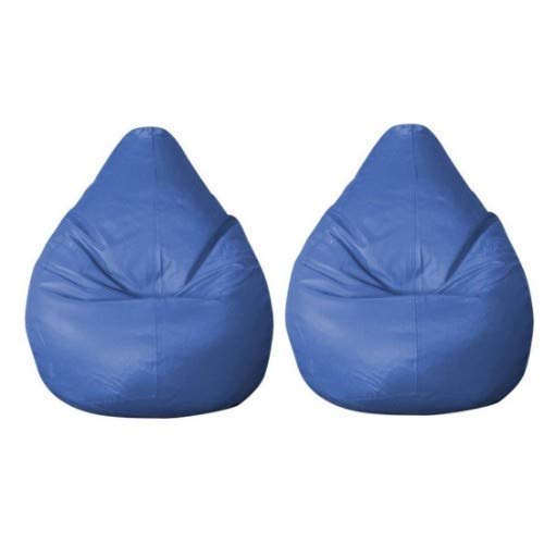 ink craft Bean Bag Cover without Beans Combo (3XL, Blue) - Set of 2