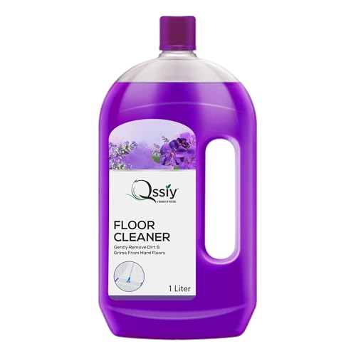 QSSIY Floor Cleaner 1L Lavender | Concentrated for Home Tiles, Marble, Wood | Streak-Free, Hand-Safe, Made in India