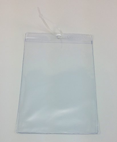 Amram Vinyl Tag Holders and Envelopes 6 Inch x 9 Inch 50 Pieces Includes 100 Pieces of Cable Ties - Thumbnail 3