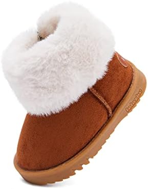 BMCiTYBM Girls Boys Snow Boots Warm Winter Fur Lined Baby Shoes (Infant/Toddler/Little Kid)