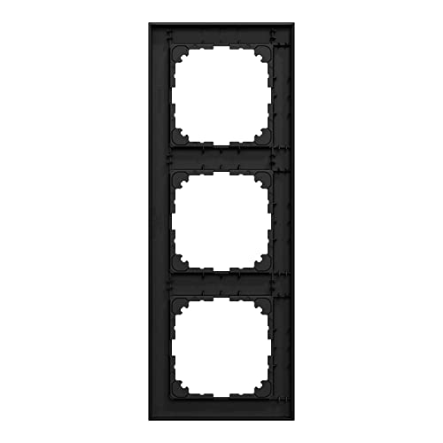Schneider Electric Merten M-Pure-Rahmen, 3-fach, IP20, IK03, schwarz matt, Artikelnummer MEG4030-3603