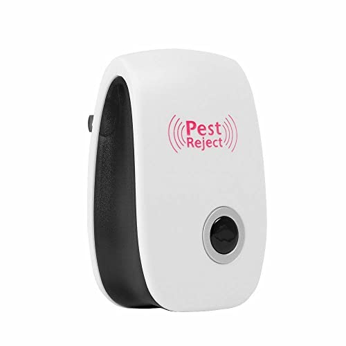 Ultrasonic Pest Repellent Mosquito Repeller Electronic in Mouse Efficient Repelling Mosquito, Rat, Spider, Fly, Cockroach, Bugs (UK Plug)