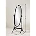 Traditional Queen Anna Style Wood Floor Cheval Mirror, Household Living Room, Dressing Room Floor & Full Length Mirrors (Cherry)