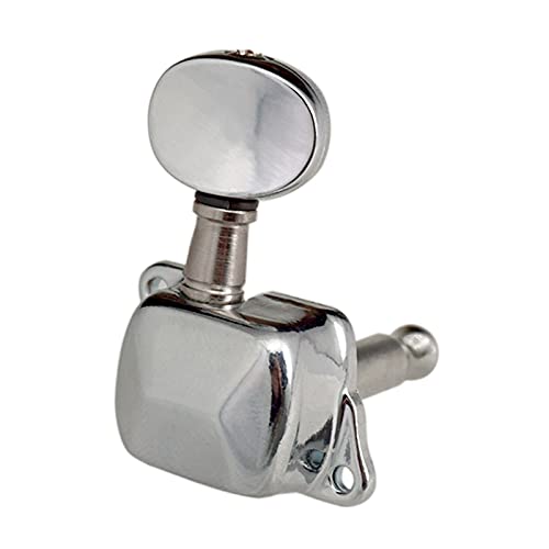 Myhoomowe Mécaniques semi-fermées 6R Chevilles d’accordage en métal chromé pour accessoires de guitare - Les Beatles, Paul McCartney, John Lennon, RIngo Starr, George Harrison Myhoomowe Mécaniques semi-fermées 6R Chevilles d'accordage en métal chromé pour accessoires de guitare – Image 4