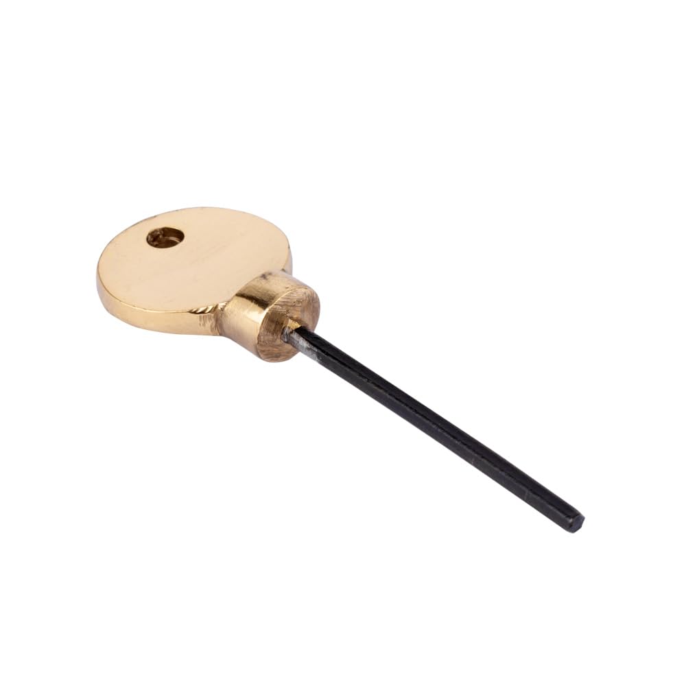 Sash Heritage Polished Brass Brass Key To Suit Locking Fasteners With A Grub Screw