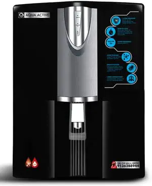 Aqua Active Water Reverse Osmosis Alkaline Water Filtration System 14 Stage RO Water Filter with ABS Tank 1100 Inline filter with Alkaline Filter for Added Essential Minerals 100 GPD Pump