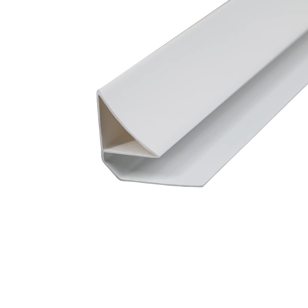 Aquariss White PVC Coving Trim for 8mm Thickness PVC Panel 2.7m