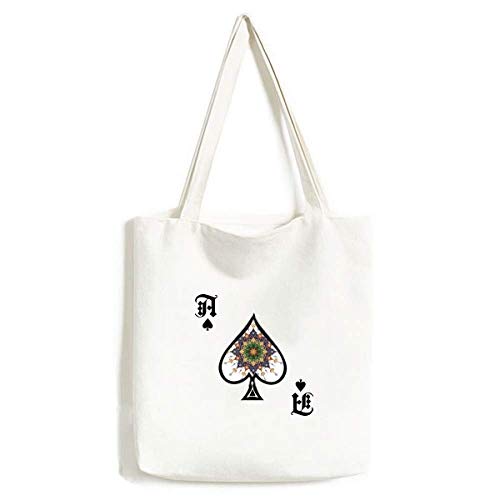Sac à main cadre feuille de fleur et poker grand format avec textile lavable