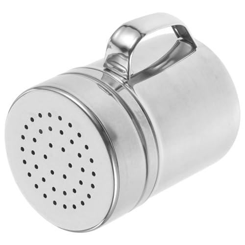 HEALEEP Espolvoreador Inoxidable de y Especias con Asa Dosificador de Café y Cacao Envase de Condimentos Reutilizable para Cocina y Repostería
