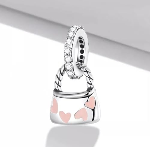 Abalorio de bolso de moda plata de ley 925 para pulsera 2