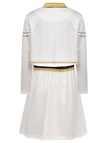 Kids Girls 3Pcs Music Popular Singer Fashion Print Demon Outfits Outerwear and Vest with Bottoms4