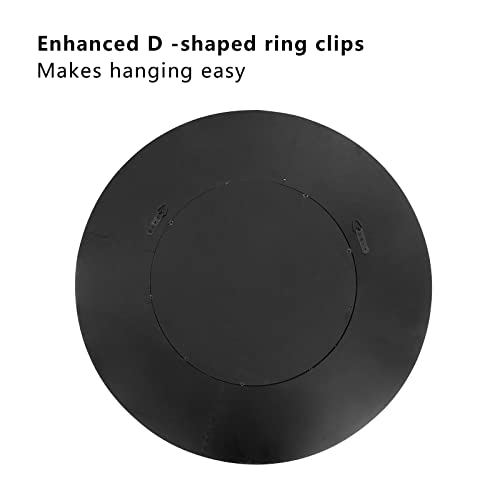 Round Mirror Wall Decor, 32'' Large Wall Mirrors With Mosaic Glass Framed, Modern 3D Decorative Silver Mirrors For Bedroom, Living Room, Entryway (Ga-M91) #TOP6