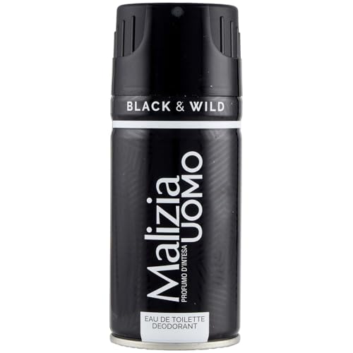 Malizia Uomo Black and Wild Deodorante, 150 ml