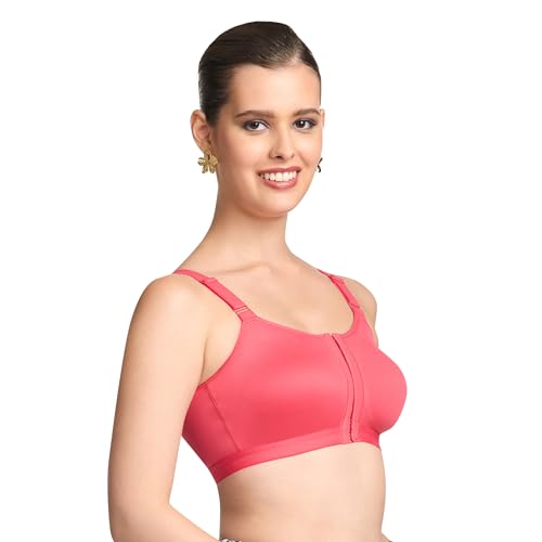 Image of TRYLO Cotton Riza Women's Non-Padded Non-Wired,Full Coverage,Seamless Front Open Bra