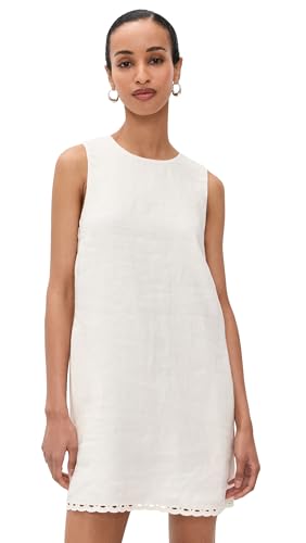 Madewell Women's Bonnie Linen Shift, Ivory, M