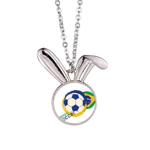 Collier pendentif lapin Brésil en bijoux sportifs pour supporter