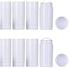 10 Pack 30ml Round Empty Deodorant Containers Twist Up Filling Stick Plastic Deodorant Container White Lip Balm Tubes 1 Oz Refillable Deodorant Bottles DIY Deodorant Lipstick Crayon Chapstick