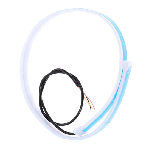 LOORGVEL Luz De Circulación Diurna Led Para Coche Tira De Luz De Conducción Función De Escaneo Blanca y Amarilla Para Faros