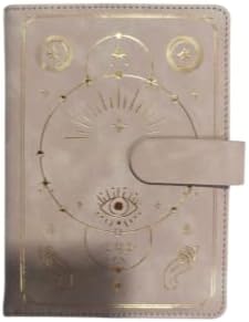 Miniatura 6 de The Cyclical Seed Evil Eye - Agenda vintage con bloqueo, cuero vegano, reutilizable y recargable, pequeño cuaderno secreto estético (cierre