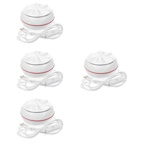 NUOBESTY 4 Mini Lavadoras Portátiles De Abs Blanco Para Limpieza Profunda Pequeñas Y Portátiles