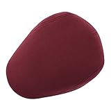 BOTVELA Men Newsboy Cap Cotton Ivy Gatsby Driving Flat Hat (Burgundy) - Image 4