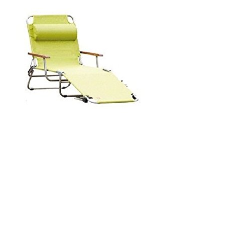 Fiam Amigo Lounger With Armrest pistachio/cover Textilene/frame aluminium