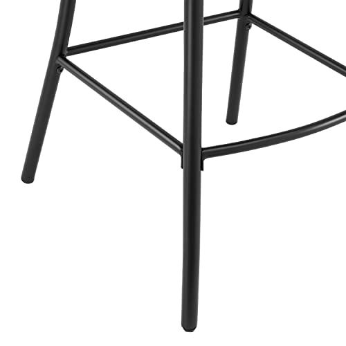 Crosley Furniture Camille Counter Stool (Set Of 2), 24-Inch, Matte Black #TOP6