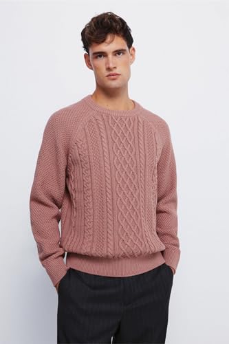 Pullover homme Springfield en maille tressée élégante et confortable - 4
