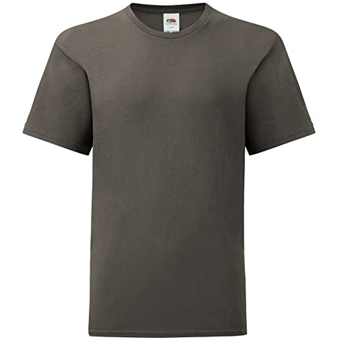 Fruit of the Loom Childrens/Kids Iconic T-Shirt (9-11 Years) (Light Graphite Grey)