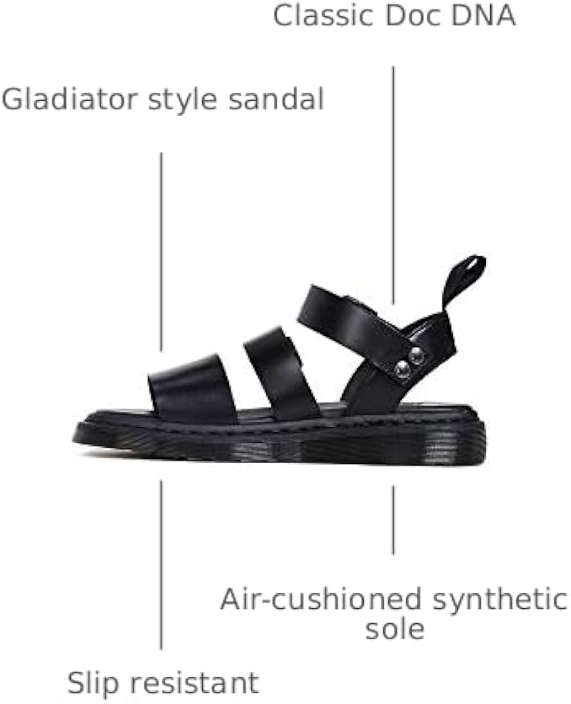 Amazon.com | Dr. Martens Gryphon Platform Gladiator Sandals Black