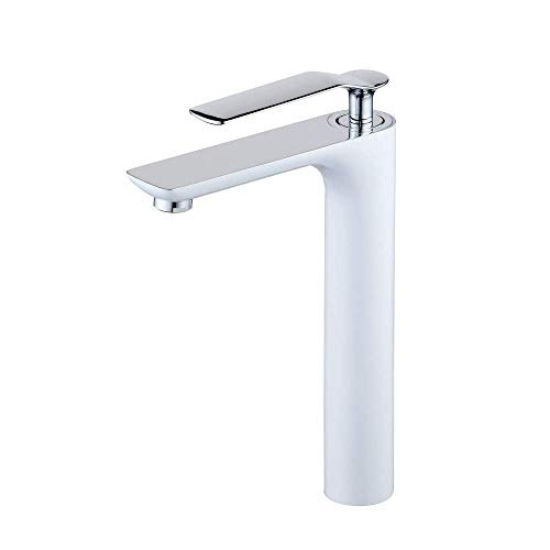 Robinet de salle de bain rehaussé cuivre anti-éclaboussures