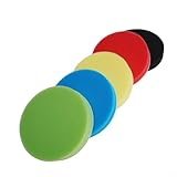 Hosrivae 5 Stück Schwamm-Puffer Polierpads 3/4/5/6/17,8 cm für Auto, Möbel, Edelstahl, Glas und...