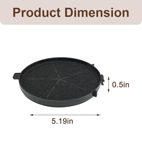 4er-Pack KF573 Aktivkohlefilter, Kompatibel mit Bomann DU 7600, DU 7601, DU 7607, DU 7609, DU 7611, Ersatzzubehör für Dunstabzugshauben