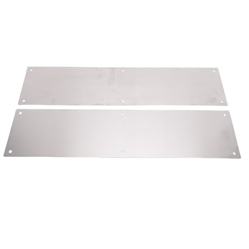 Fockety ドアキックプレート 1ペア ステンレススチール ドアプッシュプレート ドアプロテクター キックプレート ドア下部キックプレート 室内外装ドア装飾用