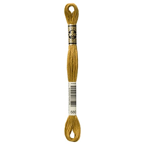 Image of DMC 6-Strand Embroidery Cotton Floss, Dark Old Gold