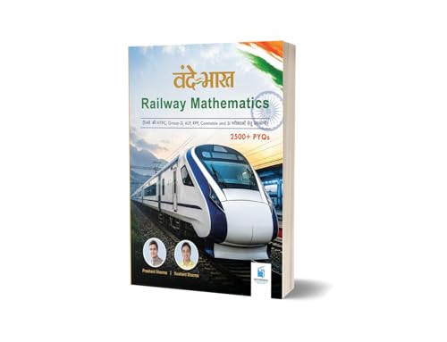Image of Vande Bharat Railway Mega Combo for NTPC, Group D, ALP, RPF & SI | Bilingual Mathematics (English + Hindi) + Hindi Reasoning + Hindi Samanya Adhyayan | Complete Exam Preparation Set (Set of 3 Books)