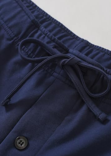 Weintee Men's 34" Inseam Tall Pajama Pants Cotton Lounge Pants with Pockets4