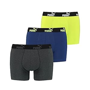 Puma Boxer Shorts 3P Soft Stof Sports Athletic Broek Drie Paar Pack