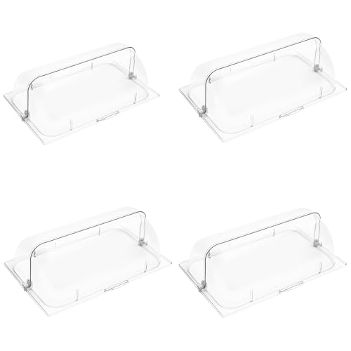 4 Pack Clear Plastic Chafing Dish Covers, 21