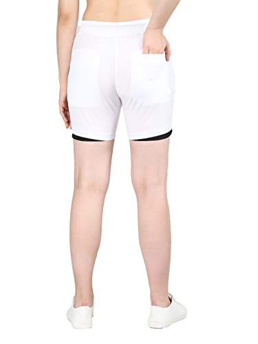 Image of CHKOKKO Summer Basketball Sports Workout Gym Training Wear Shorts for Women