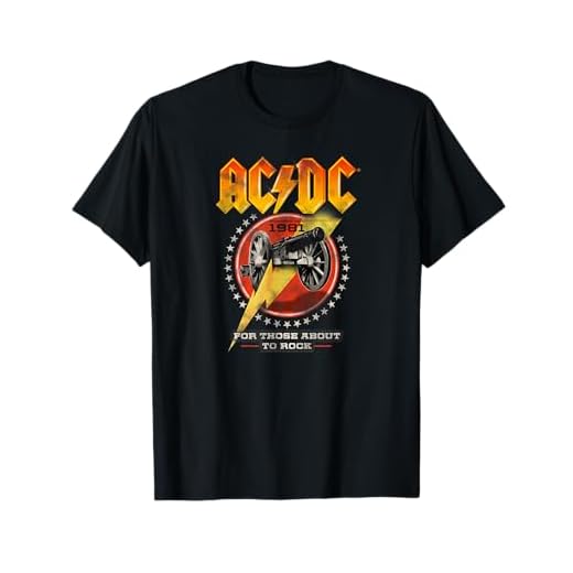 AC/DC Rock Music Band For Those About To Rock 1981 T-Shirt