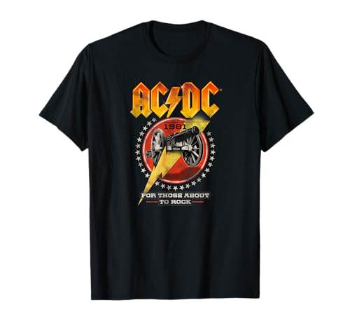 Official AC/DC for Those About to Rock 1981 Rock Band Music T-Shirt