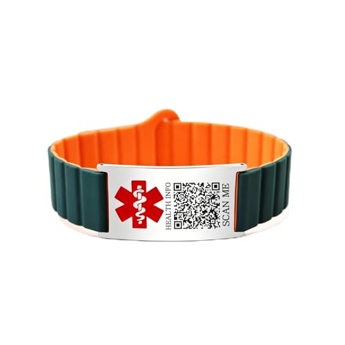 Bracelet alerte médicale avec code QR dynamique et gravure personnalisée