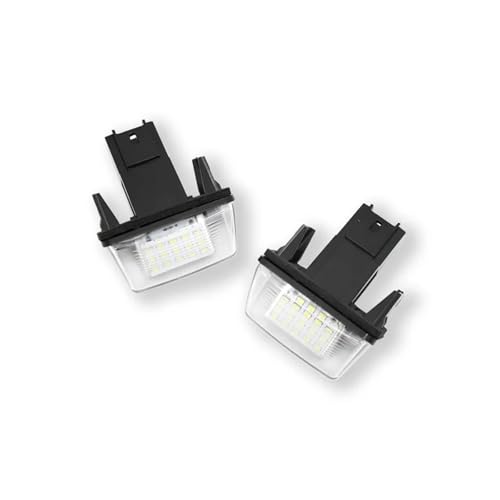 Dnhqknoaf pilotos matricula led Para Citroen Para C3 C4 C5 Berlingo Saxo Xsara Picasso Para Peugeot 206 207 306 307 308 5008 2 Piezas Luz LED Para Placa De Matrícula